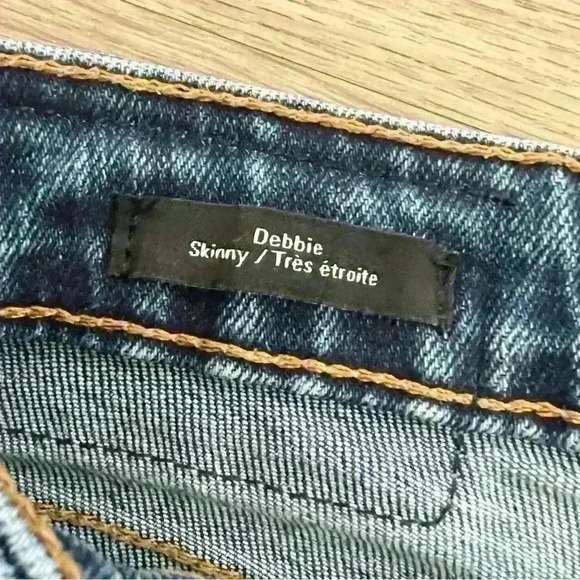 FRANK & OAK BLUE SKINNY JEANS SIZE 29 STRETCH DENIM - Picture 3 of 14